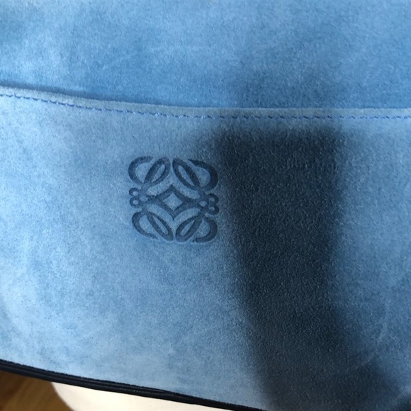 Loewe Madrid Vintage Leather Anagram Crossbody Blue - Picture 10 of 10